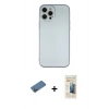 MARSİLYAN™- iPhone 12 Pro Max Kılıf Ahenk Serisi - Siyah 6D Mat Seramik Hayalet Nano Ekran Koruyucu + Shine Kamera Lens Koruma Cam - GD
