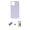 MARSİLYAN™- iPhone 12 Pro Max Kılıf Ahenk Serisi - Siyah 6D Mat Seramik Hayalet Nano Ekran Koruyucu + Siyah Shine Kamera Lens Koruma Cam