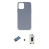 MARSİLYAN™- iPhone 12 Pro Max Kılıf Ahenk Serisi - Siyah Bilvis Hayalet Cam Ekran Koruyucu + Shine Kamera Lens Koruma Cam - GD