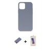 MARSİLYAN™- iPhone 12 Pro Max Kılıf Ahenk Serisi - Siyah Joko 5D Cam + Metal Kamera Lens Koruma Cam - GD