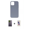 MARSİLYAN™- iPhone 12 Pro Max Kılıf Ahenk Serisi - Siyah Joko 5D Cam + Neon Fosforlu Kamera Lens - YL