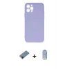 MARSİLYAN™- iPhone 12 Pro Max Kılıf Ahenk Serisi - Siyah Joko Magic 5D Cam + Shine Kamera Lens Koruma Cam - SH