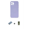 MARSİLYAN™- iPhone 12 Pro Max Kılıf Ahenk Serisi - Siyah Joko Magic 5D Hayalet Cam + Shine Kamera Lens Koruma Cam - GS