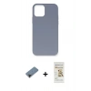 MARSİLYAN™- iPhone 12 Pro Max Kılıf Ahenk Serisi - Siyah Mat Seramik Nano Ekran Koruyucu + Shine Kamera Lens Koruma Cam - SH