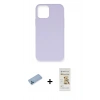 MARSİLYAN™- iPhone 12 Pro Max Kılıf Ahenk Serisi - Siyah Mat Seramik Nano Ekran Koruyucu + Shine Kamera Lens Koruma Cam - MI