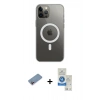MARSİLYAN™- iPhone 12 Pro Max Kılıf Ahenk Yansıma Prime - Şeffaf Royal Nano Ekran Koruyucu + Shine Kamera Lens Koruma Cam - PE