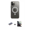MARSİLYAN™- iPhone 12 Pro Max Kılıf Ahenk Yansıma Prime - Şeffaf Temperli Cam Ekran Koruyucu + Renkli Kamera Lens Koruma Cam - TU