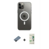 MARSİLYAN™- iPhone 12 Pro Max Kılıf Ahenk Yansıma Prime - Siyah 20D Premium Cam Ekran Koruyucu + Shine Kamera Lens Koruma Cam - SH