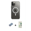 MARSİLYAN™- iPhone 12 Pro Max Kılıf Ahenk Yansıma Prime - Siyah 20D Premium Cam Ekran Koruyucu + Shine Kamera Lens Koruma Cam - PE