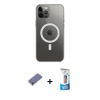 MARSİLYAN™- iPhone 12 Pro Max Kılıf Ahenk Yansıma Prime - Siyah 5D Eko Cam Ekran Koruyucu + Metal Kamera Lens Koruma Cam - GD