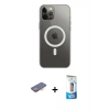 MARSİLYAN™- iPhone 12 Pro Max Kılıf Ahenk Yansıma Prime - Siyah 5D Eko Cam Ekran Koruyucu + Renkli Kamera Lens Koruma Cam - TU