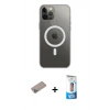 MARSİLYAN™- iPhone 12 Pro Max Kılıf Ahenk Yansıma Prime - Siyah 5D Eko Cam Ekran Koruyucu + Shine Kamera Lens Koruma Cam - SABE