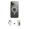 MARSİLYAN™- iPhone 12 Pro Max Kılıf Ahenk Yansıma Prime - Siyah 6D Mat Seramik Hayalet Nano Ekran Koruyucu + Shine Kamera Lens - GD