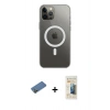 MARSİLYAN™- iPhone 12 Pro Max Kılıf Ahenk Yansıma Prime - Siyah 6D Mat Seramik Hayalet Nano Ekran Koruyucu + Shine Kamera Lens Koruma Cam - GD