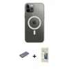 MARSİLYAN™- iPhone 12 Pro Max Kılıf Ahenk Yansıma Prime - Siyah 6D Mat Seramik Hayalet Nano Ekran Koruyucu + Renkli Kamera Lens Koruma Cam - SI