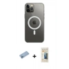 MARSİLYAN™- iPhone 12 Pro Max Kılıf Ahenk Yansıma Prime - Siyah 6D Mat Seramik Hayalet Nano Ekran Koruyucu + Shine Kamera Lens Koruma Cam - MI