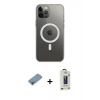 MARSİLYAN™- iPhone 12 Pro Max Kılıf Ahenk Yansıma Prime - Siyah Bilvis Hayalet Cam Ekran Koruyucu + Shine Kamera Lens Koruma Cam - GI