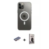 MARSİLYAN™- iPhone 12 Pro Max Kılıf Ahenk Yansıma Prime - Siyah Bilvis Hayalet Cam Ekran Koruyucu + Renkli Kamera Lens Koruma Cam - TU