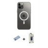 MARSİLYAN™- iPhone 12 Pro Max Kılıf Ahenk Yansıma Prime - Siyah Bilvis Hayalet Cam Ekran Koruyucu + Shine Kamera Lens Koruma Cam - MI