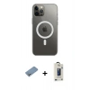 MARSİLYAN™- iPhone 12 Pro Max Kılıf Ahenk Yansıma Prime - Siyah Bilvis Hayalet Cam Ekran Koruyucu + Shine Kamera Lens Koruma Cam - GS