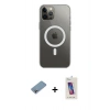 MARSİLYAN™- iPhone 12 Pro Max Kılıf Ahenk Yansıma Prime - Siyah Joko 5D Cam + Shine Kamera Lens Koruma Cam - GI