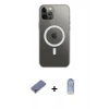 MARSİLYAN™- iPhone 12 Pro Max Kılıf Ahenk Yansıma Prime - Siyah Joko Magic 5D Cam + Metal Kamera Lens Koruma Cam - GD