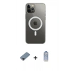 MARSİLYAN™- iPhone 12 Pro Max Kılıf Ahenk Yansıma Prime - Siyah Joko Magic 5D Cam + Siyah Metal Kamera Lens Koruma Cam