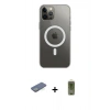 MARSİLYAN™- iPhone 12 Pro Max Kılıf Ahenk Yansıma Prime - Siyah Joko Magic 5D Hayalet Cam + Renkli Kamera Lens Koruma Cam - YL
