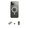 MARSİLYAN™- iPhone 12 Pro Max Kılıf Ahenk Yansıma Prime - Siyah Joko Magic 5D Hayalet Cam + Shine Kamera Lens Koruma Cam - SABE