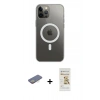 MARSİLYAN™- iPhone 12 Pro Max Kılıf Ahenk Yansıma Prime - Siyah Mat Seramik Nano Ekran Koruyucu + Renkli Kamera Lens Koruma Cam - SI