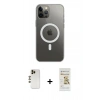 MARSİLYAN™- iPhone 12 Pro Max Kılıf Ahenk Yansıma Prime - Siyah Mat Seramik Nano Ekran Koruyucu + Shine Kamera Lens - GD