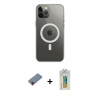 MARSİLYAN™- iPhone 12 Pro Max Kılıf Ahenk Yansıma Prime - Siyah Polymer Nano Ekran Koruyucu + Metal Kamera Lens Koruma Cam - KI