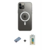 MARSİLYAN™- iPhone 12 Pro Max Kılıf Ahenk Yansıma Prime - Siyah Polymer Nano Ekran Koruyucu + Shine Kamera Lens Koruma Cam - PE