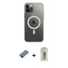 MARSİLYAN™- iPhone 12 Pro Max Kılıf Ahenk Yansıma Prime - Siyah Polymer Nano Ekran Koruyucu + Shine Kamera Lens Koruma Cam - SH