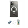 MARSİLYAN™- iPhone 12 Pro Max Kılıf Ahenk Yansıma Prime - Siyah Polymer Nano Ekran Koruyucu + Shine Kamera Lens Koruma Cam - GD