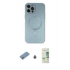 MARSİLYAN™- iPhone 12 Pro Max Kılıf Akış Minimal Özel Seri - Siyah 20D Premium Cam Ekran Koruyucu + Shine Kamera Lens Koruma Cam - GS