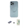 MARSİLYAN™- iPhone 12 Pro Max Kılıf Akış Minimal Özel Seri - Siyah 20D Premium Cam Ekran Koruyucu + Renkli Kamera Lens Koruma Cam - PE