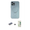 MARSİLYAN™- iPhone 12 Pro Max Kılıf Akış Minimal Özel Seri - Siyah 20D Premium Cam Ekran Koruyucu + Renkli Kamera Lens Koruma Cam - SI