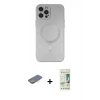MARSİLYAN™- iPhone 12 Pro Max Kılıf Akış Minimal Özel Seri - Siyah 20D Premium Cam Ekran Koruyucu + Renkli Kamera Lens Koruma Cam - SI