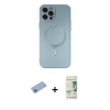 MARSİLYAN™- iPhone 12 Pro Max Kılıf Akış Minimal Özel Seri - Siyah 20D Premium Cam Ekran Koruyucu + Shine Kamera Lens Koruma Cam - MI