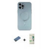 MARSİLYAN™- iPhone 12 Pro Max Kılıf Akış Minimal Özel Seri - Siyah 20D Premium Cam Ekran Koruyucu + Shine Kamera Lens Koruma Cam - GD