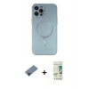MARSİLYAN™- iPhone 12 Pro Max Kılıf Akış Minimal Özel Seri - Siyah 20D Premium Cam Ekran Koruyucu + Siyah Shine Kamera Lens Koruma Cam