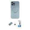 MARSİLYAN™- iPhone 12 Pro Max Kılıf Akış Minimal Özel Seri - Siyah 5D Eko Cam Ekran Koruyucu + Shine Kamera Lens Koruma Cam - GI