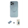 MARSİLYAN™- iPhone 12 Pro Max Kılıf Akış Minimal Özel Seri - Siyah 6D Mat Seramik Hayalet Nano Ekran Koruyucu + Shine Kamera Lens Koruma Cam - GS