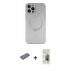 MARSİLYAN™- iPhone 12 Pro Max Kılıf Akış Minimal Özel Seri - Siyah 6D Mat Seramik Hayalet Nano Ekran Koruyucu + Renkli Kamera Lens Koruma Cam - MI