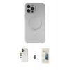 MARSİLYAN™- iPhone 12 Pro Max Kılıf Akış Minimal Özel Seri - Siyah 6D Mat Seramik Hayalet Nano Ekran Koruyucu + Shine Kamera Lens - GD