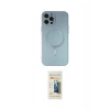 MARSİLYAN™- iPhone 12 Pro Max Kılıf Akış Minimal Özel Seri - Siyah 6D Mat Seramik Hayalet Nano Ekran Koruyucu