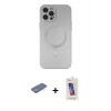 MARSİLYAN™- iPhone 12 Pro Max Kılıf Akış Minimal Özel Seri - Siyah Joko 5D Cam + Renkli Kamera Lens Koruma Cam - YL