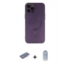 MARSİLYAN™- iPhone 12 Pro Max Kılıf Akış Minimal Özel Seri - Siyah Joko Magic 5D Cam + Renkli Kamera Lens Koruma Cam - MI