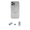 MARSİLYAN™- iPhone 12 Pro Max Kılıf Akış Minimal Özel Seri - Siyah Joko Magic 5D Cam + Shine Kamera Lens Koruma Cam - MI